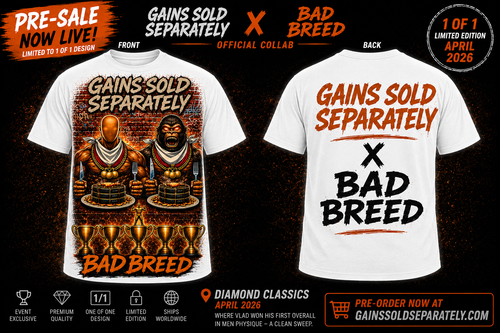 Gains Sold Separately × Bad Breed | Diamond Classics 2026 Limited Edition Oversized Tee